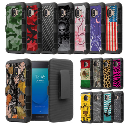 Rugged Shockproof Case+Holster Cover for Samsung Galaxy J2