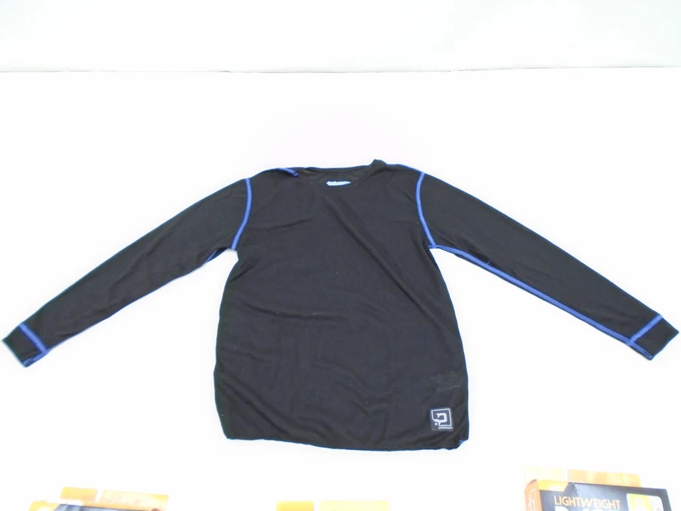 POLARMAX 1C61A YOUTH MEDIUM BLACK/ BLUE BASE LAYER POLAR TOP (SET OF 3) - Image 3 of 4
