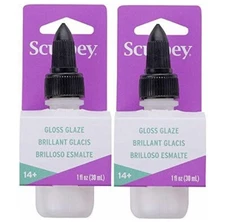 M00112x2 MOREZMORE 2 Polyform Sculpey Air-Dry Polymer Clay Finish Glaze GLOSS