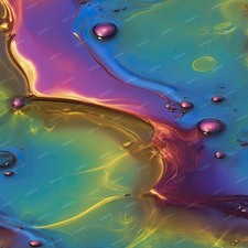 Oil Slick on Water 42 - 20" x 38" Hydrographic Film Hydro Dipping