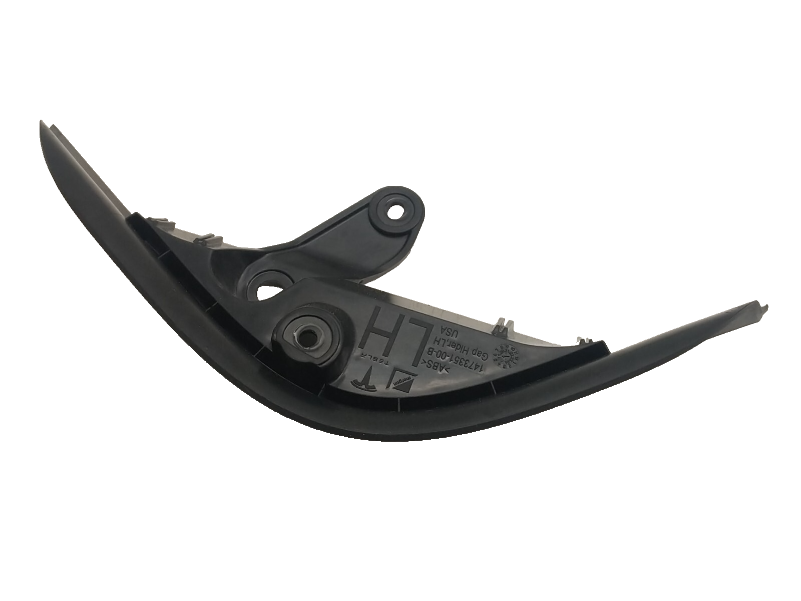 16-20 Tesla Model X Left Rear Door Seal Lower Trim Gap Cover 1473351-00-B