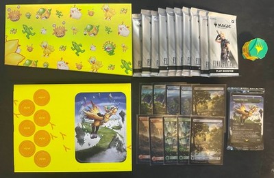 Final Fantasy Chocobo Bundle Wheel box tokens track foil Lands Paradise packs