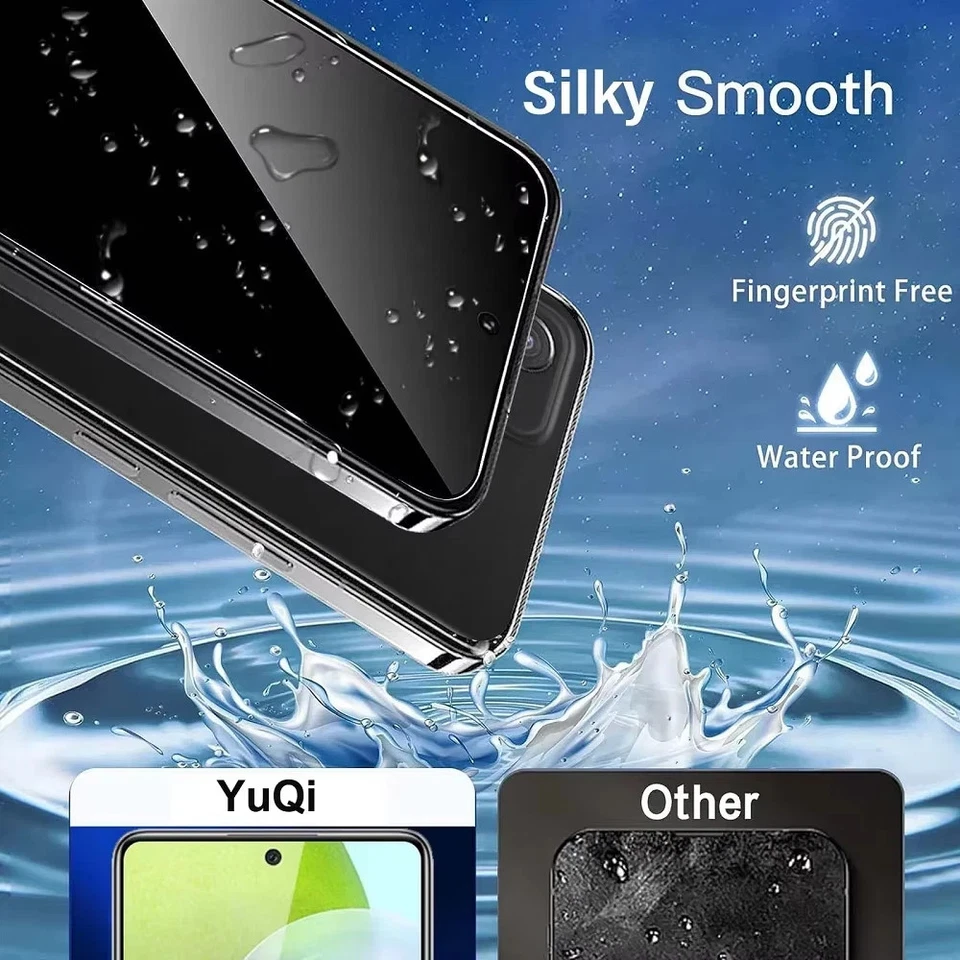 LOTE Protector Pantalla Privacidad Vidrio Templado Para iPhone 17 16 15 14 13 12 Pro Max Foto 2 de 4