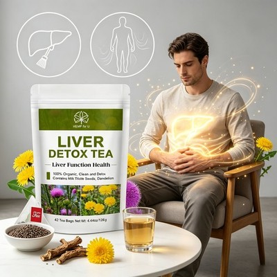 42 Bags Liver Cleanse & Detox Support Liver Detox Tea Herbal Kidney and Pancrea