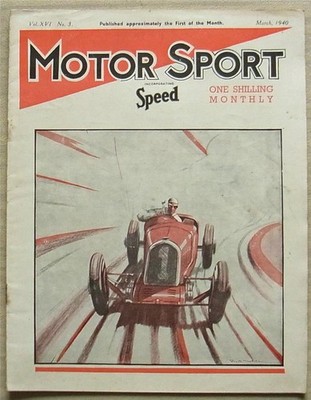 MOTOR SPORT Magazine March 1940 Standard New Four Door Eight