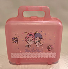 Vintage Sanrio Little Twin Stars Jewlery Trinket Box Case 1976 1991