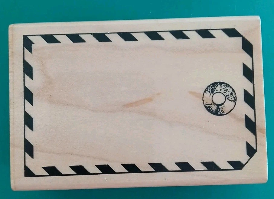 Mounted Rubber Stamp, Tag, Gift Tag, Holiday, Mixed Media, Collage,Background,sm - Image 3 of 4