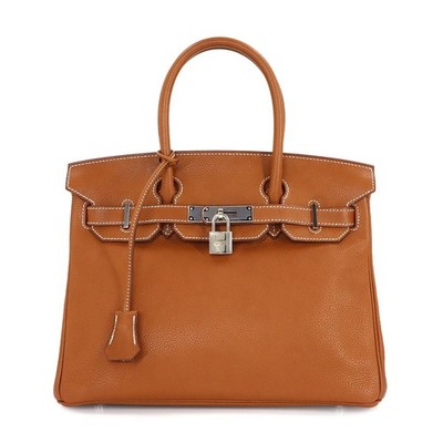 HERMES Birkin 30 Barenia Faubourg Fauve Handtasche 90325525