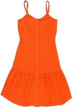 Ann Taylor LOFT Orange Sleeveless Casual Sundress with Flounce. Trending Now