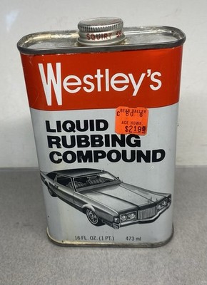 Vintage Westley s Liquid Rubbing Compound ~ Car Polish ~ Cleveland Ohio