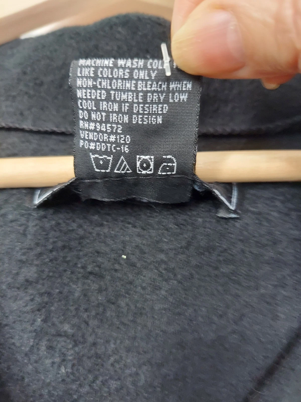 Fourcast Ultimate Choice Men's Black/Gray Full Zip Fleece Jacket Size 2XL - product detail image 4