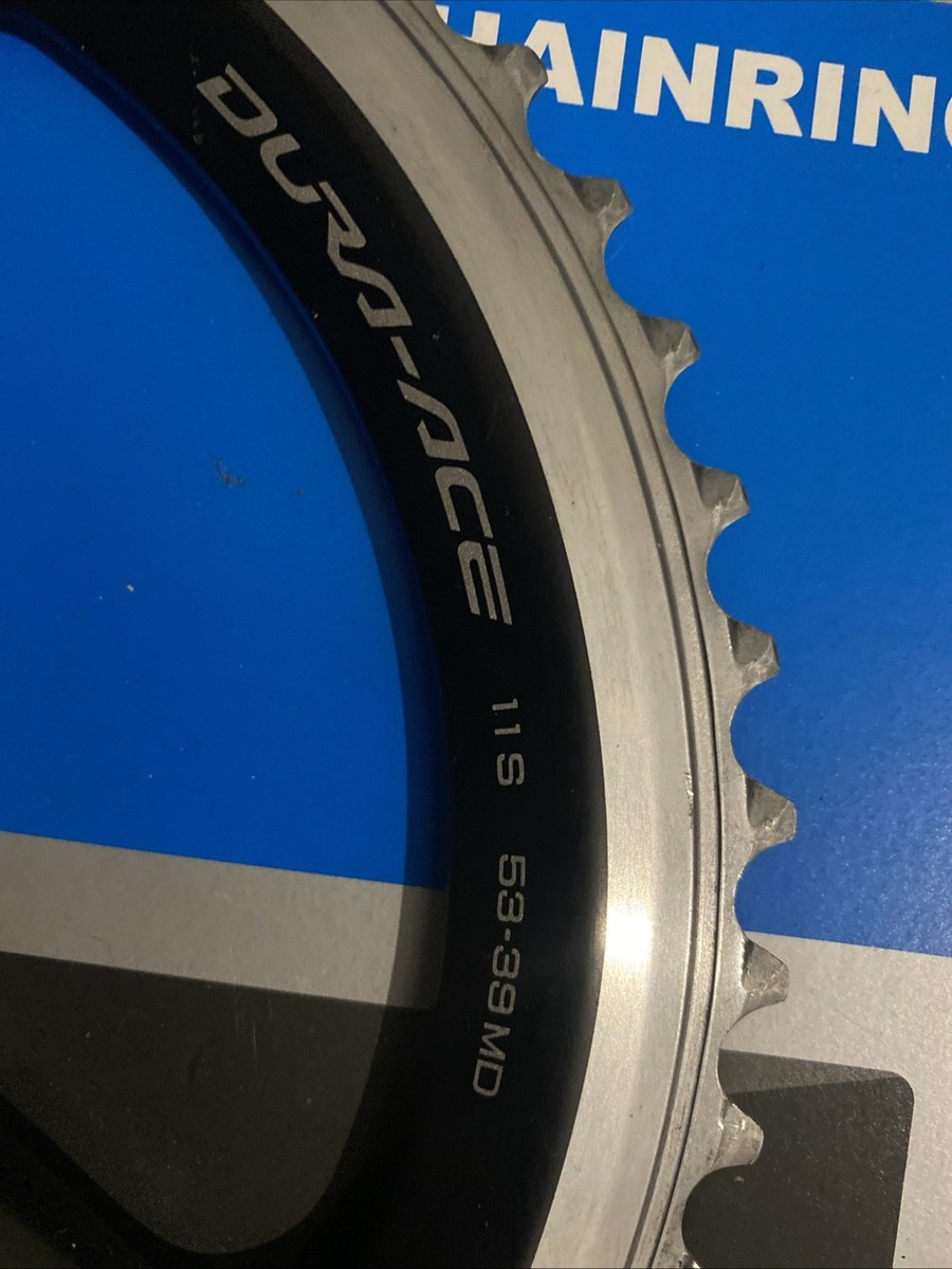 Shimano Dura Ace FC9000 53 Tooth / 39 Tooth 11-Speed Chainrings