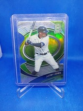 2021 Panini Spectra Neon Green Prizm Die-Cut /25 JaCoby Jones #74 Detroit Tigers