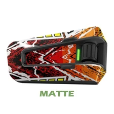 For Cardo Packtalk Neo Edge Pro Skin Decal Wrap Stickers Matte Fiery Red