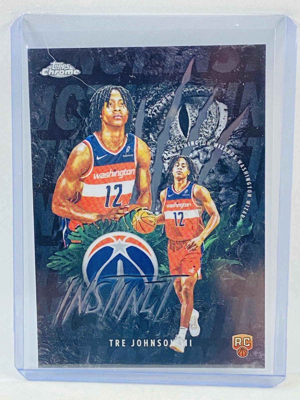 2025-26 Topps Chrome Tre Johnson III RC Instinct INS-16