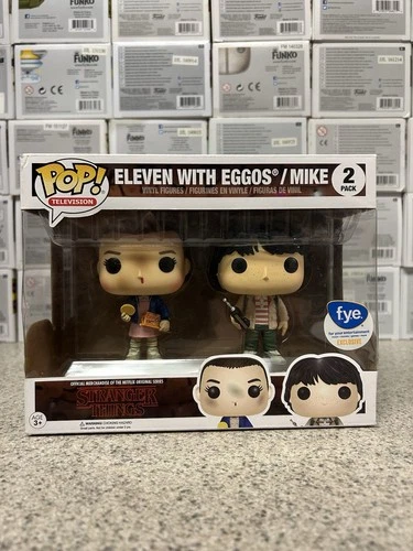 Funko Pop Stranger Things Eleven With Eggos/Mike FYE Excl. 2pk 🔥 🔥 🔥