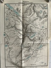1926 Original Antique County Map Wales
