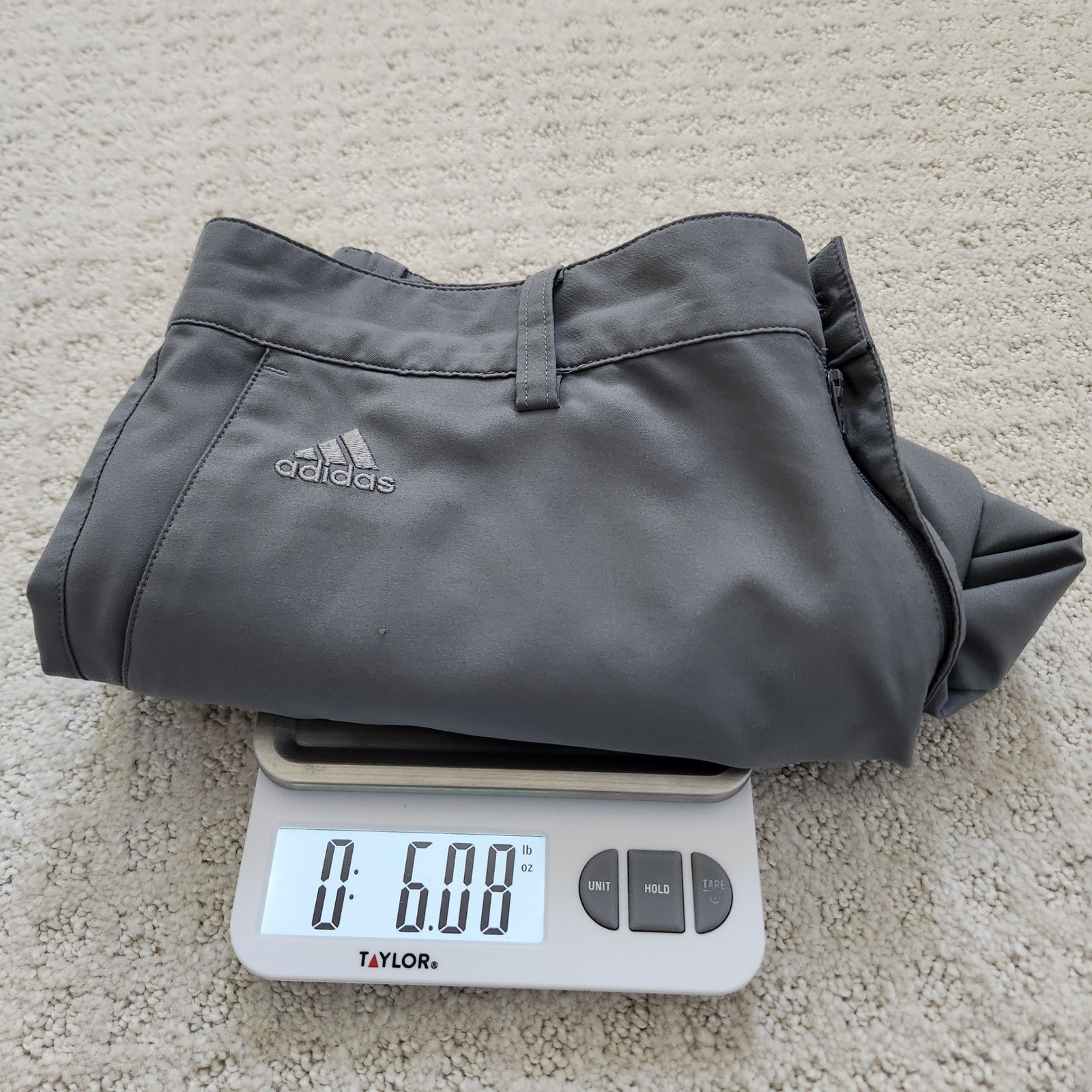 Adidas Climalite Mens Golf Shorts Grey Size 32 Flat Front Performance thumbnail 9