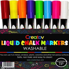 Liquid Chalk Markers Chalkboard Pens 8 Pack Window Markers Erasable Chalk Blackb