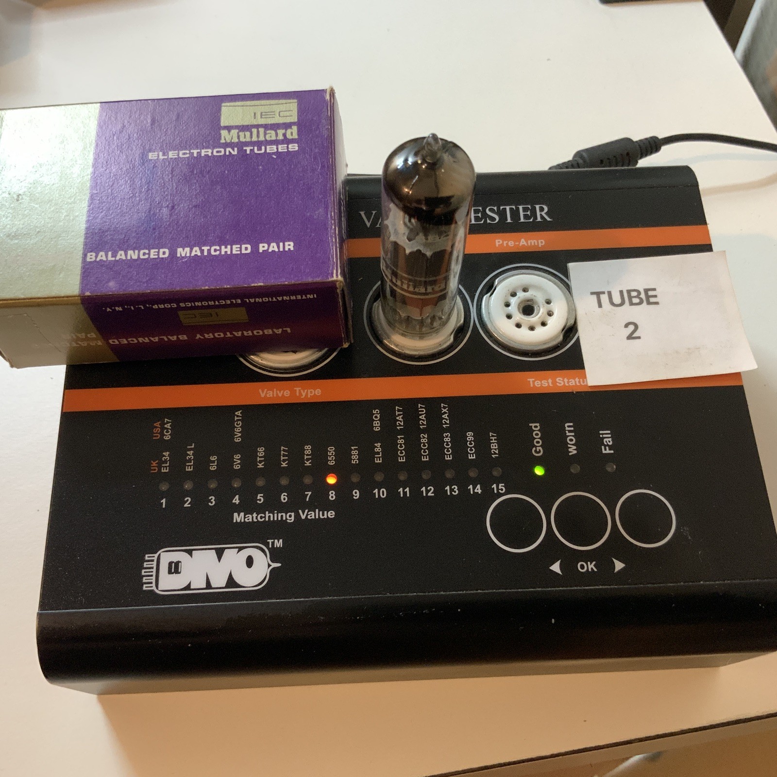 NOS Mullard EL84 6BQ5 Lab MATCHED Tubes Amplitrex Tested N709 E84L CV2975 NIB D