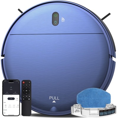 SMART LIFE ZCWA ROBOT VACUUM AND MOP COMBO 2.4GHZ WIFI LINK VACUUM ROBOT IVORY