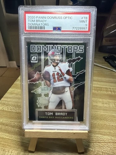 2020 Optic Football Tom Brady Dominators PSA 9 Tampa Bay Bucs