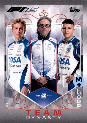 Topps Turbo Attax Karte 81 - Lawson, Mekies & Hadjar - Team Dynasty - 2025