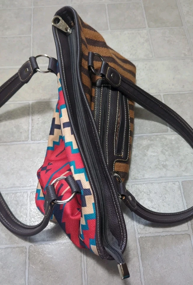 Montana West сумочка Aztec холст наплечная сумка богемное Western - Изображение 4 из 4