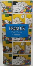 Peanuts Snoopy "Valentines Day Cards Pink" Plush Blanket NEW