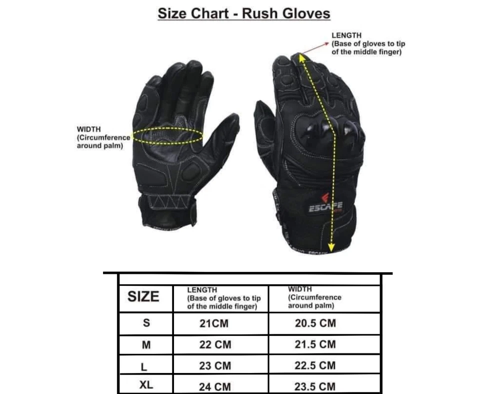 Guanti Moto Pelle Originali ouring Invernali Impermeabili Imbottiti Antiacqua EM - Immagine 4 di 4