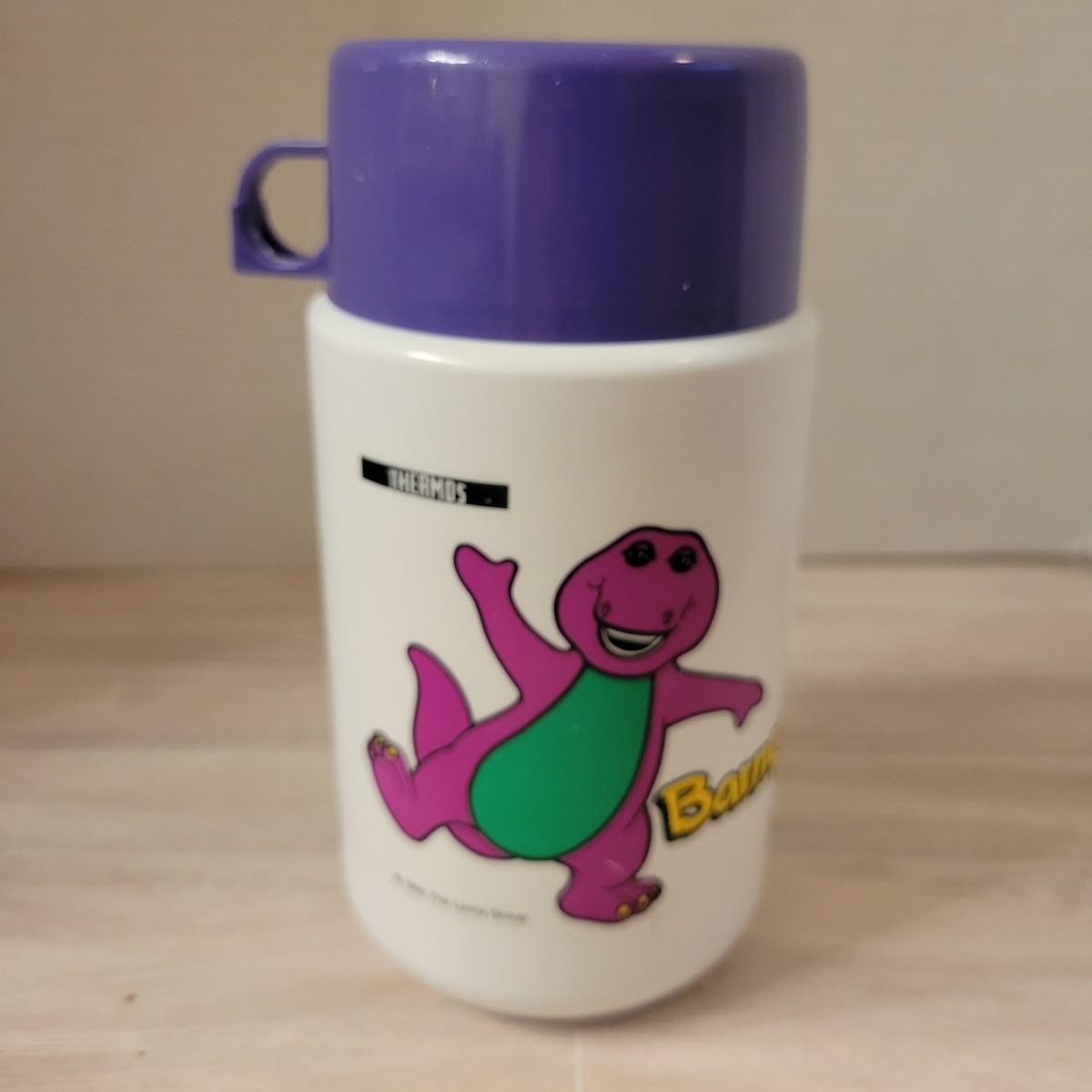 Barney & Baby Bop Thermos Plastic Lunchbox - Vintage 1992 Nice