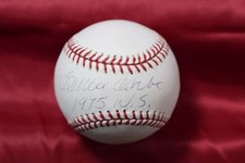 Bernie Carbo Autograph Major League OML Signed Baseball 1975 WS