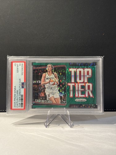 Caitlin Clark [Green Pulsar] #8 2025 Panini Prizm WNBA Top Tier card