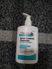 Walgreens Acne Control Cleanser Fragrance Free Salicylic Acid 8 FL OZ Exp 8/26