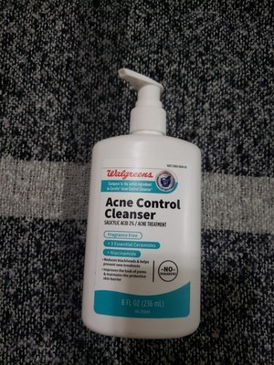Walgreens Acne Control Cleanser Fragrance Free Salicylic Acid 8 FL OZ Exp 8/26