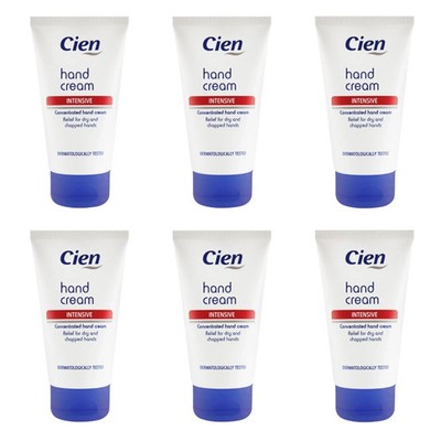 Cien Intensive Handcreme 75ml x6 Konzentrierte Linderung für trockene rissige Hände