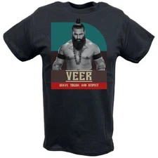 Veer Brave Tough and Respect Black T-shirt