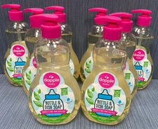 Lot of 8 x Dapple Baby Bottle Soap & Dish Soap Baby Fragrance Free 16.9 Fl Oz