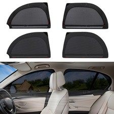 ZATOOTO Car Window Shade 4Pack Black UV Protection Non-Slip Bug Free B Shape