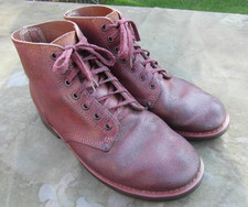 Reproduktion WW2 US Army "Rough Out" Leder Stiefeletten Größe 10 Uniform