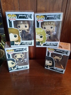 Metallica Funko Pop Rocks Full Set Of4 Kirk, James,Robert,&Lars