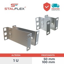 19 RACK Tiefenadapter 1U 50-100 mm Stalflex