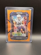 2023 Panini Prizm Draft Picks - Evan Hull #133 Orange Pulsar Prizm /49 (RC)