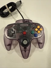 Nintendo N64 Compatible 3rd Third Party Purple Controller Tested Works