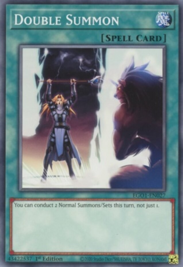 Double Summon - EGO1-EN027 - Common - 1st Edition Damaged