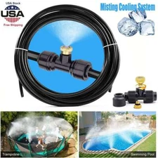20FT Water Mister Mist Nozzles Misting Cooling System Outdoor Patio Fan Cooler