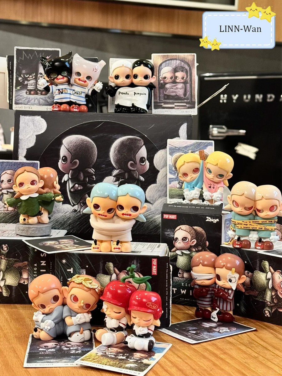 POP MART Zsiga Twins Series Blind Box Confirmed Figure Toys POP MART Zsiga Twins Series Blind Box Confirmed Figure Toys