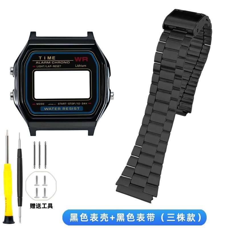 For Casio A158 A159 Modified Stainless Steel Watch Case F91 Upgrade for-casio-a158-a159-modified-stainless-steel-watch-case-f91-upgrade