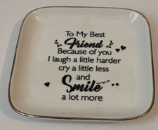 Ring Dish Jewelry Tray Ceramic for Best Friend