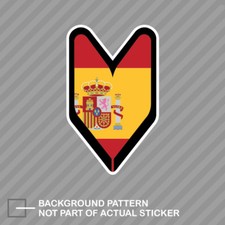 Spanish Driver Badge Sticker Decal Vinyl Wakaba Leaf Soshinoya Spain Esp Es